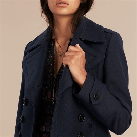 burberry navy wool coat for women|Burberry wool cashmere coat women's.